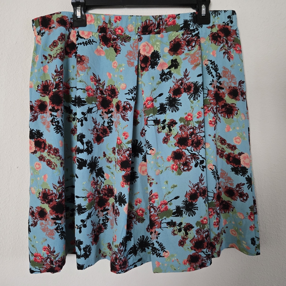 Floral Blue Skirt